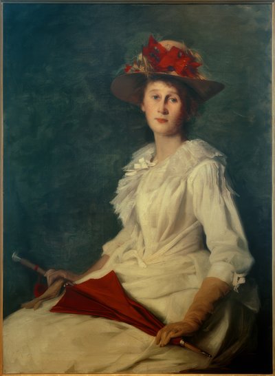 Helene Roederstein with Umbrella by Ottilie Roederstein